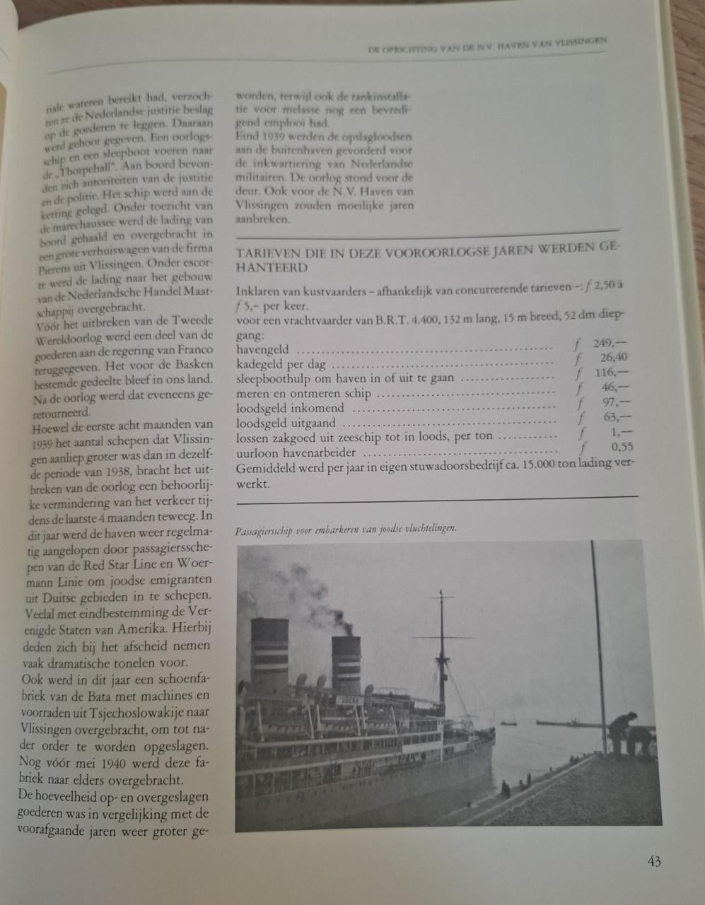 NV haven van Vlissingen 1934-1984, door Henri Arnoldus