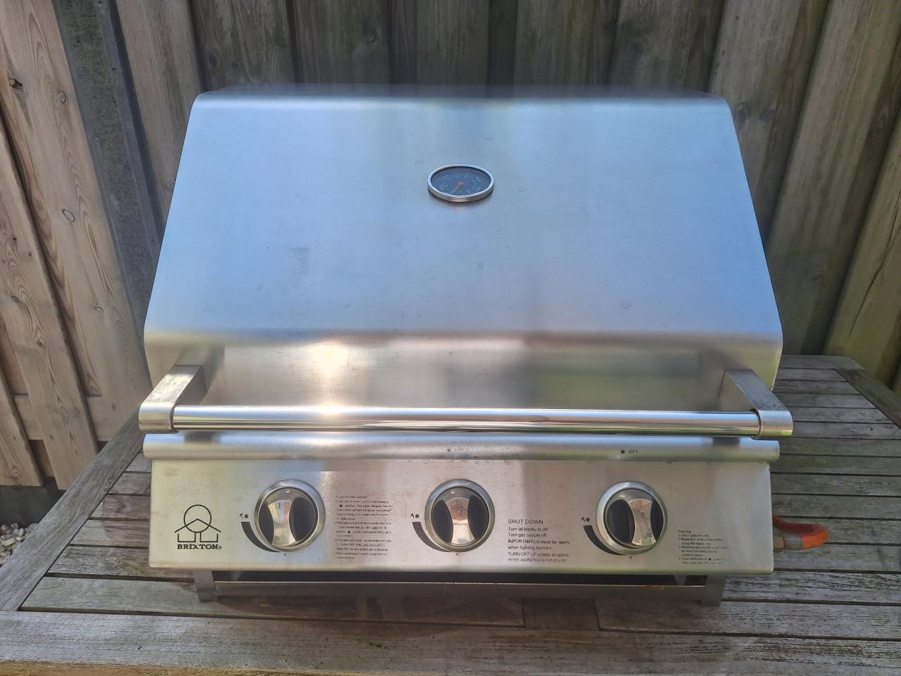 Gas barbecue gebruikt