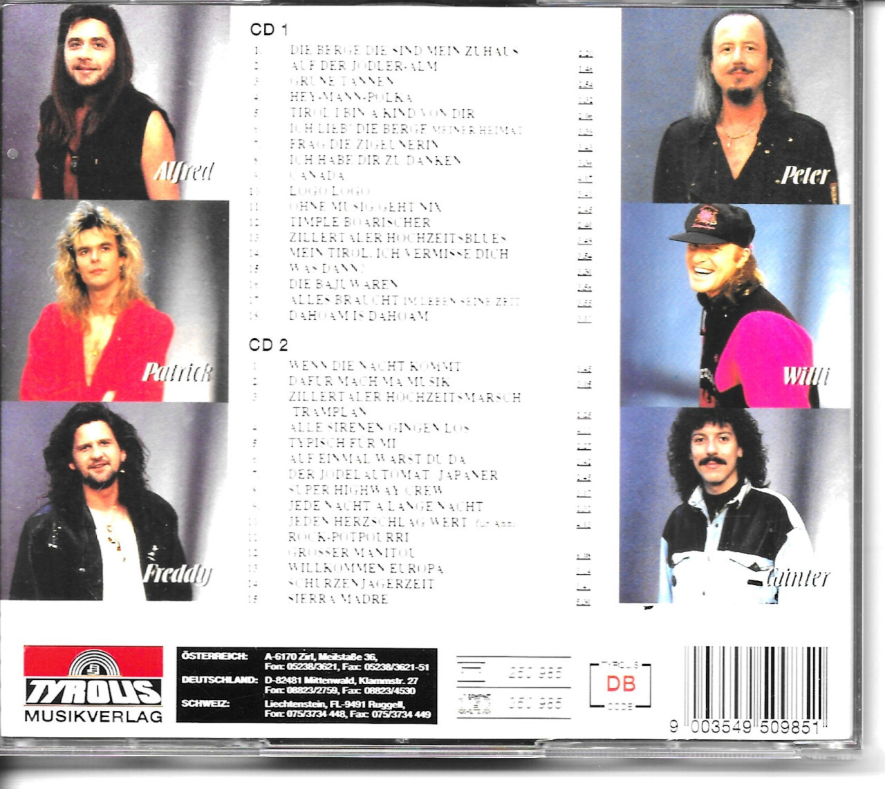 Cd Dubbel cd Schurzenjäger (Zillerthaler)