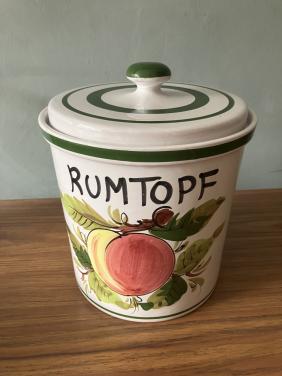 Mooie Rumtopf pot met deksel
