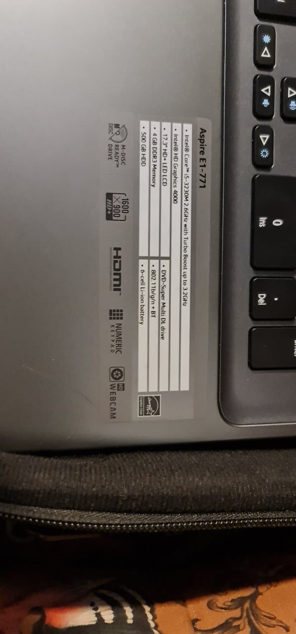 Acer aspire E1-771 i5