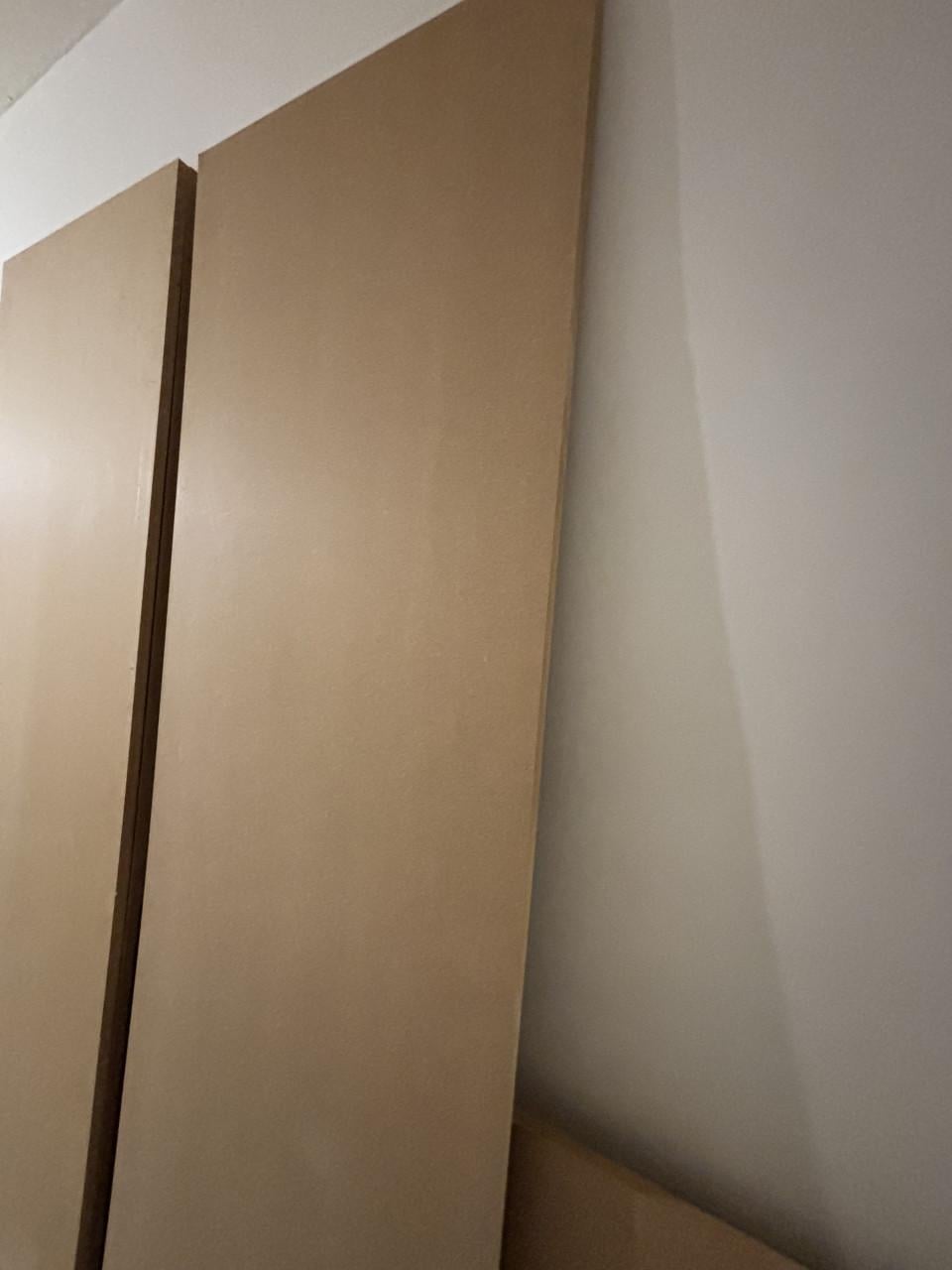 Twee mdf platen twee meubelspaanplaten