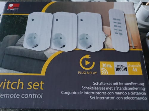 Nieuw FLAMINGO - Switchset 3 schakelaars en afstandsbediening...