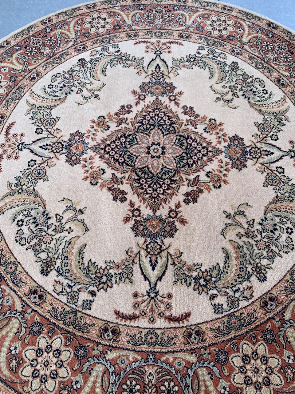 ✨Prachtig Sfeervol Rond Vintage Vloerkleed van Zuiver Scheerwol ✨