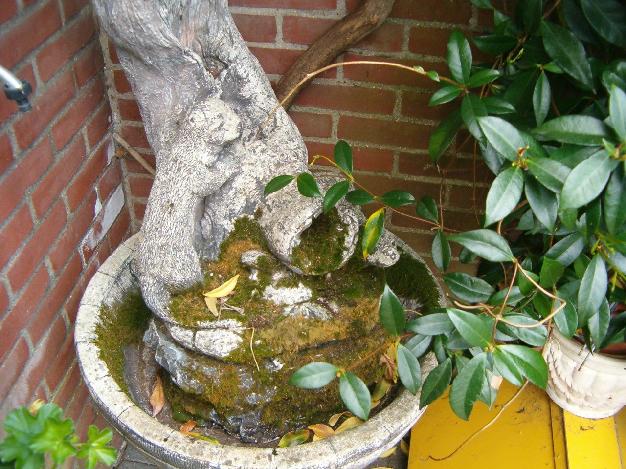 Prachtige  doorleefd Waterornament met Pompje