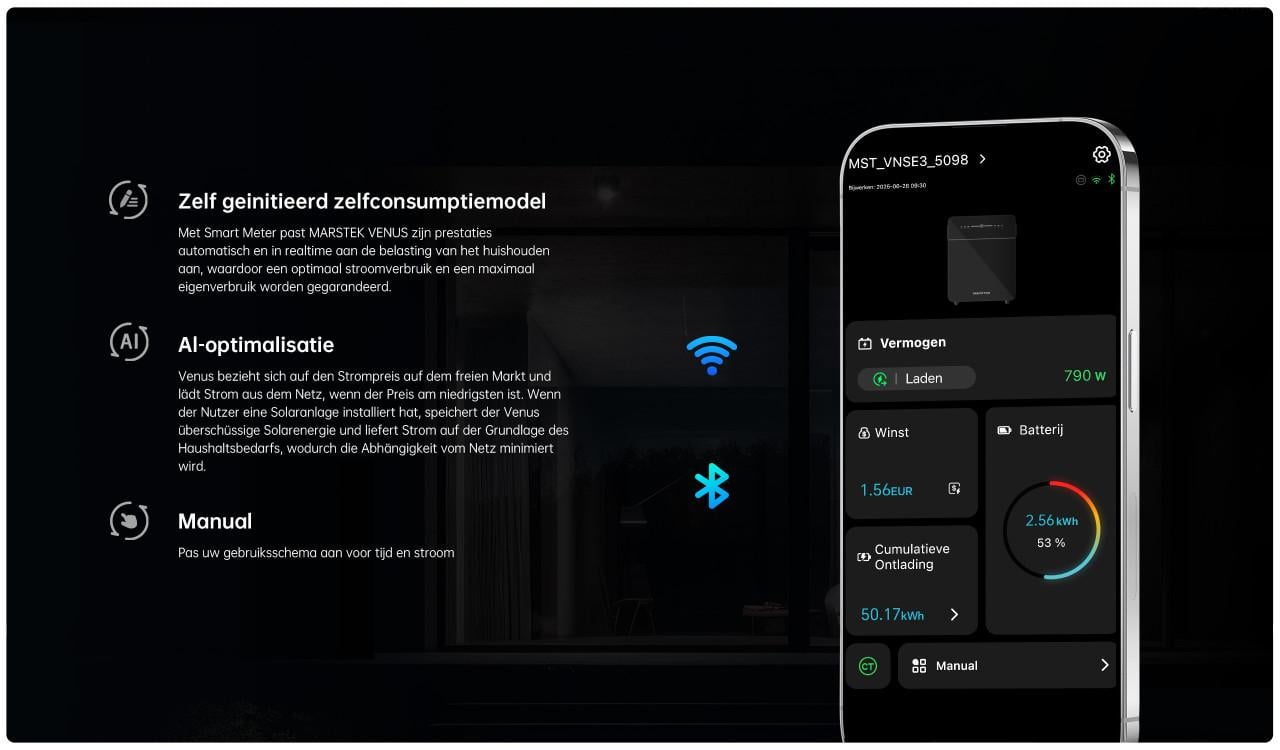 Marstek Venus E 3.0 Batterij 5kWh Thuisbatterij Plug&Play