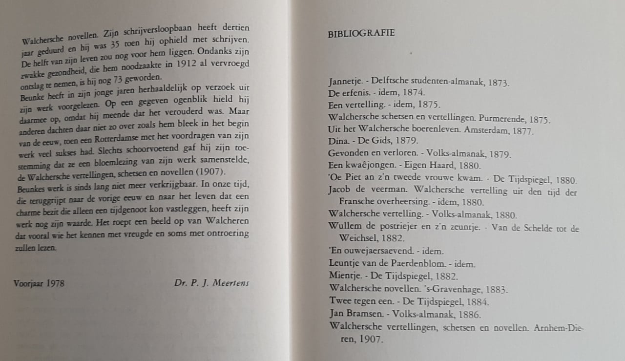 Walcherse vertellingen, door H.E. Beunke