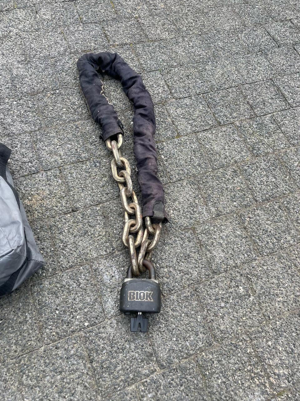 Ketting sloten en lang kabel slot