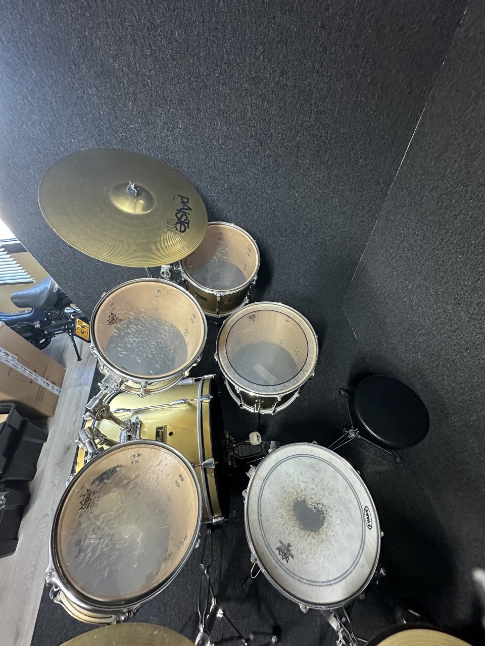 Drumstel Pearl Export Gold Compleet Set 9-delig