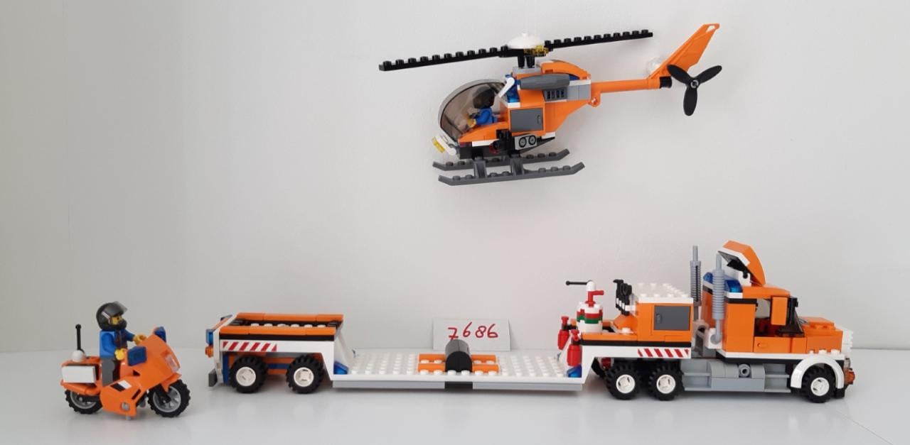 LEGO City 7686: Helikoptertransport met 3 minifiguren