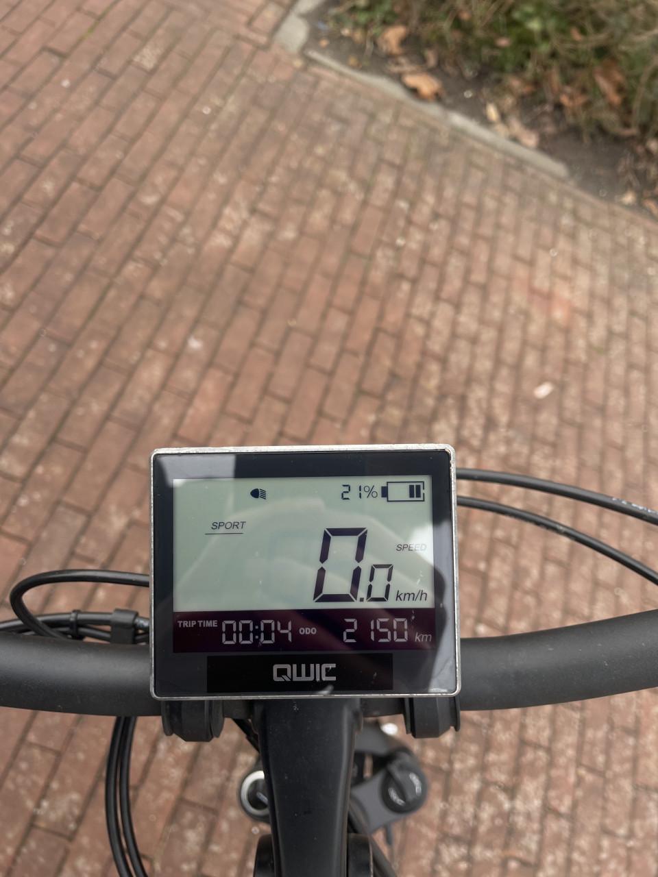 Qwic premium elektrische fiets heren top staat !!