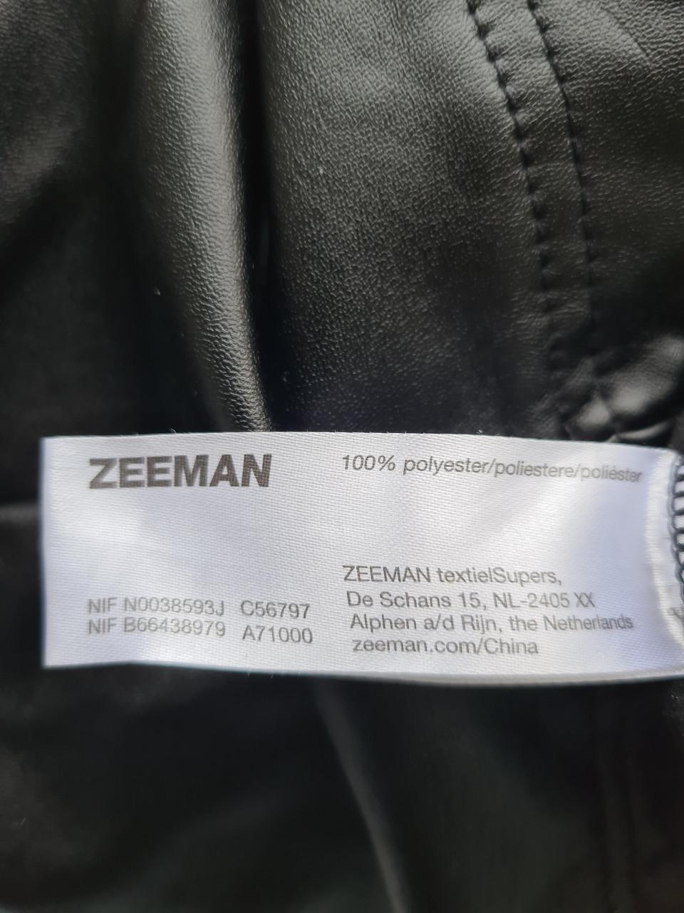 Zwart rokje van imitatieleer - Maat 134/140