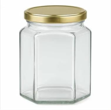 Partij glazen (jam/honing) potten (totaal 3164 stuks)