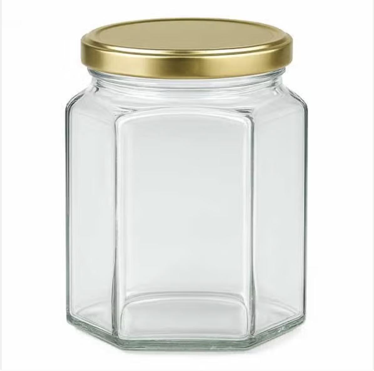 Partij glazen (jam/honing) potten (totaal 3164 stuks)