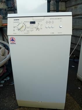 Wasmachine boven lader