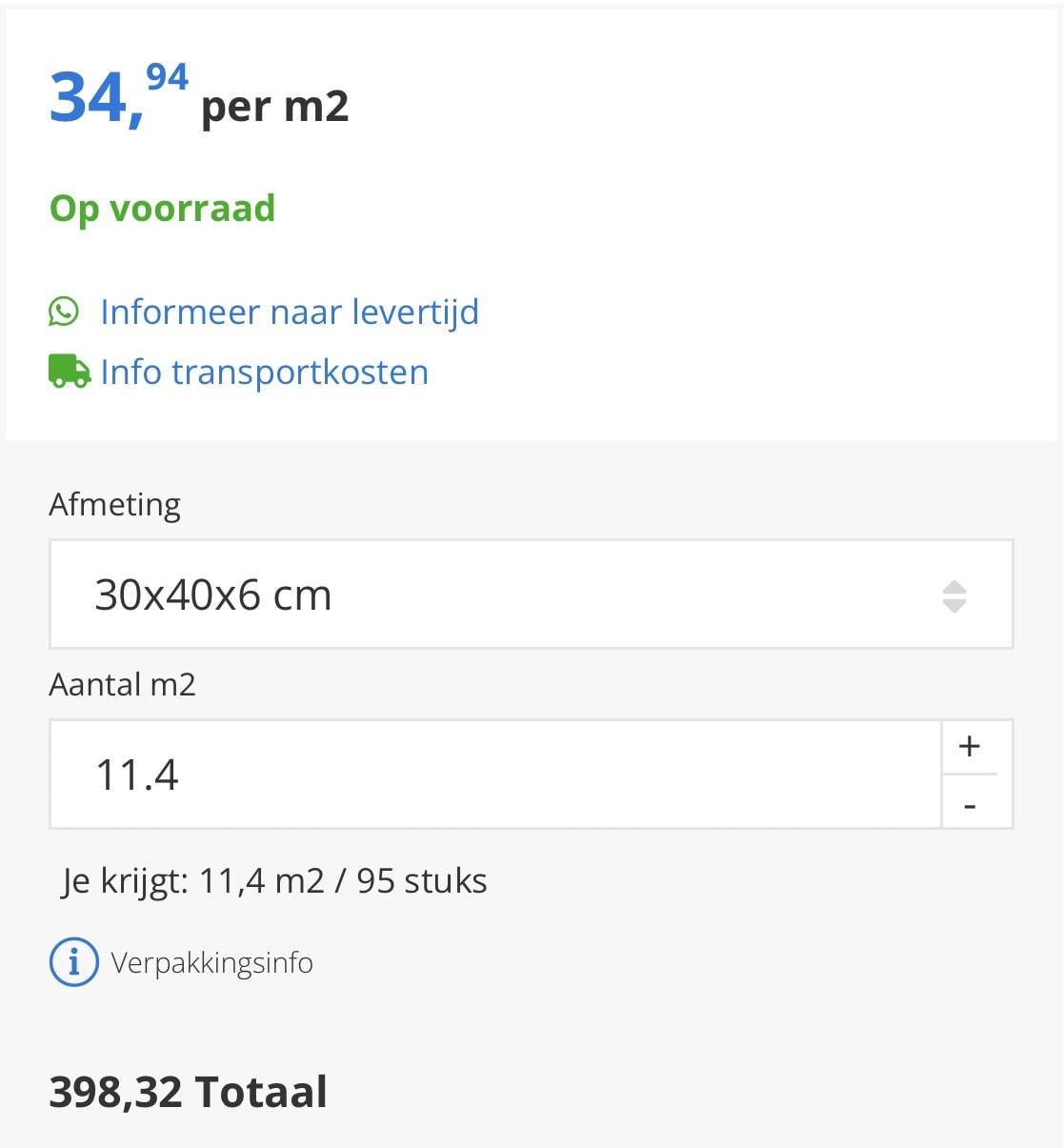 Betontegels Excluton nero 40x30 (ongebruikt)