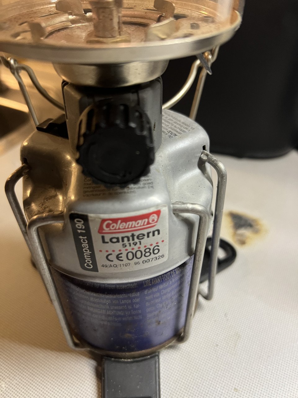 Coleman lantern compact 190 met gasfles
