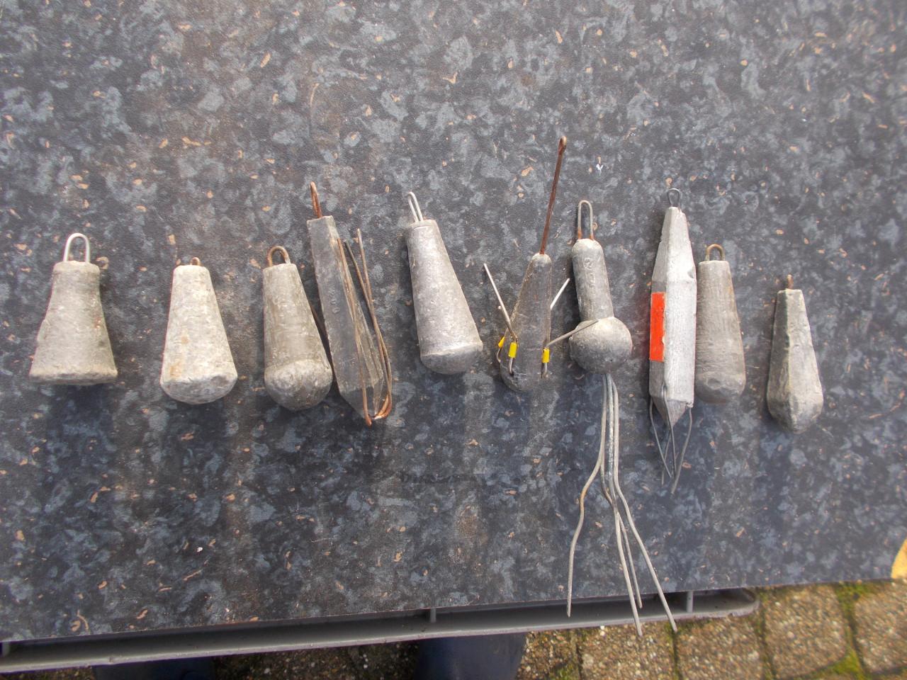 10 stuks zeelood voor de bootvisserij