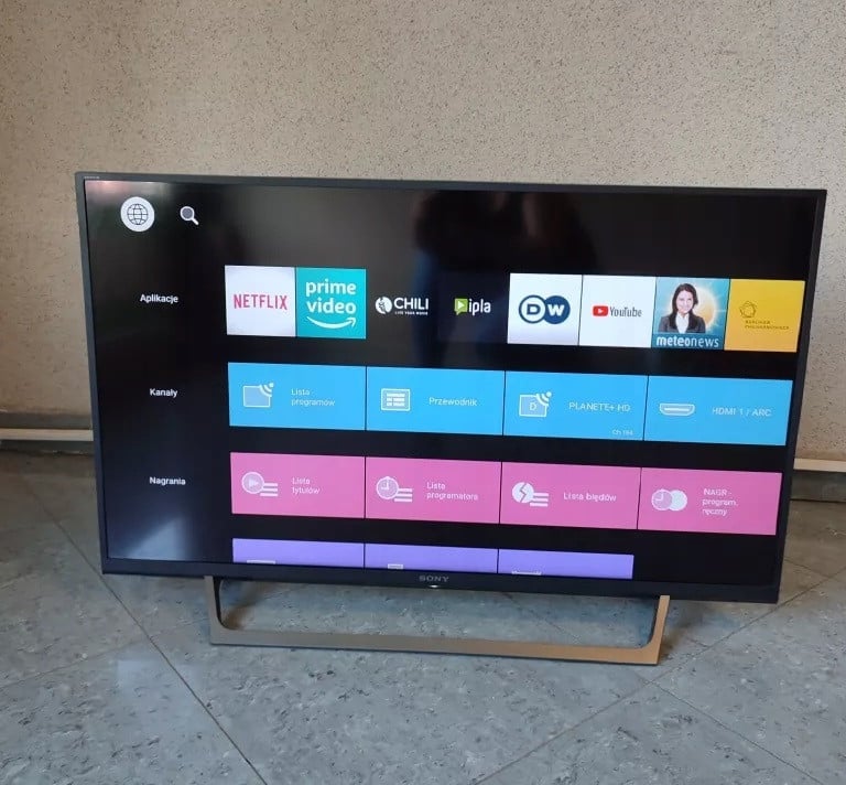 Sony Bravia led smart tv formaat 40 inch oftwel 102cm
