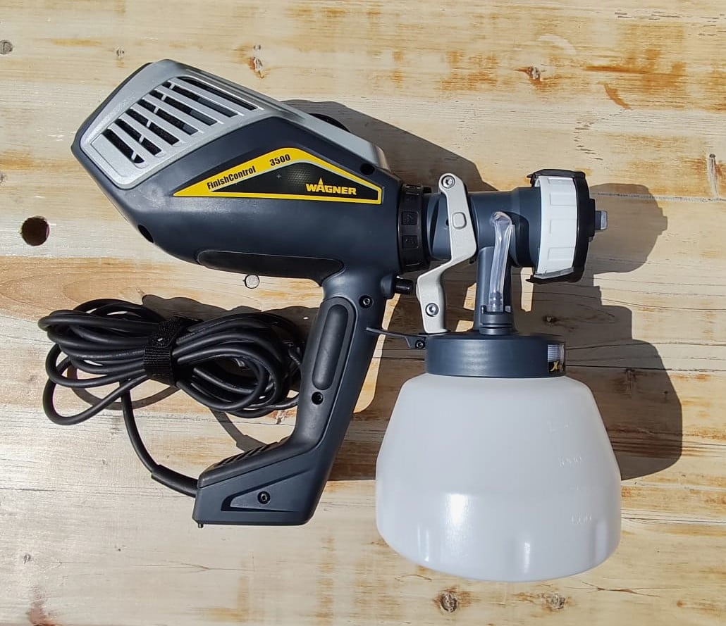 WAGNER XVLP 3500 verfspuit - lasuur, lak en latexverf - 3 spuitstukken