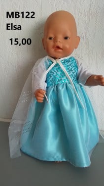 Baby born / babyborn Elsa set . Opbrengst KiKa. Poppenkleertjes.