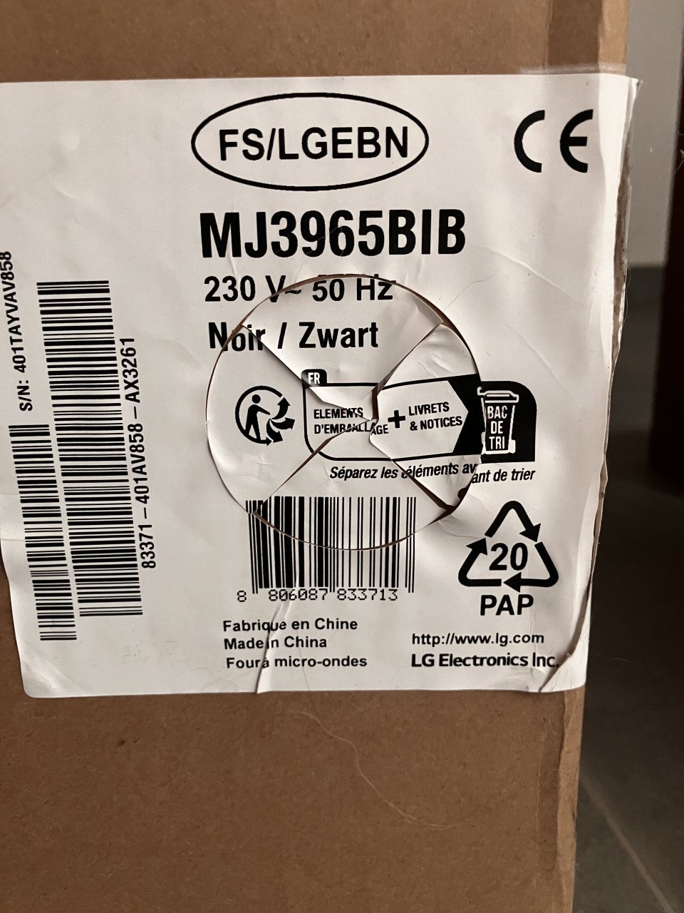 LG Vrijstaande combi-magnetron