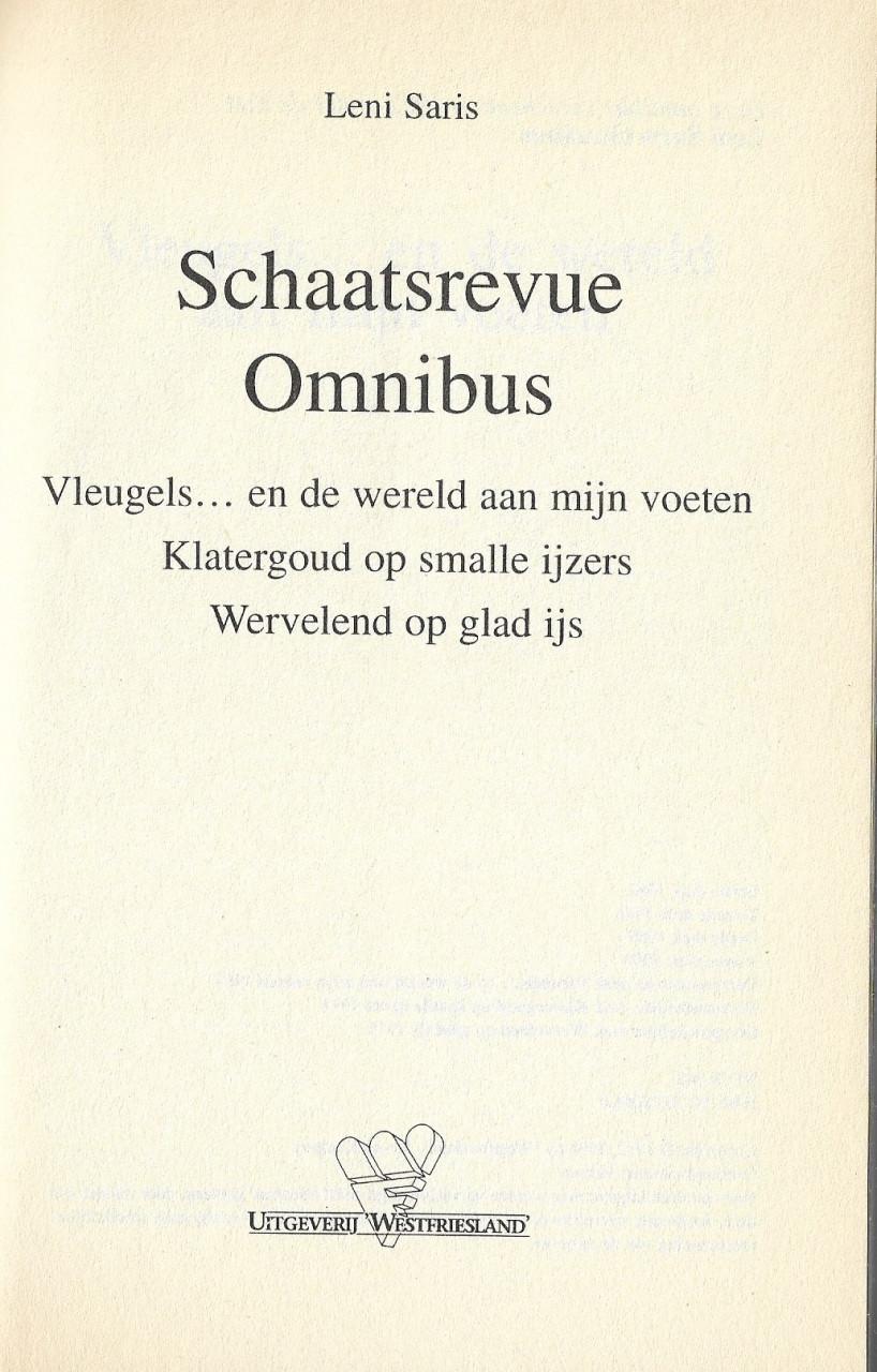 Boek B  62 Schaatsrevue  omnibus Leni Saris  443 bladzijden