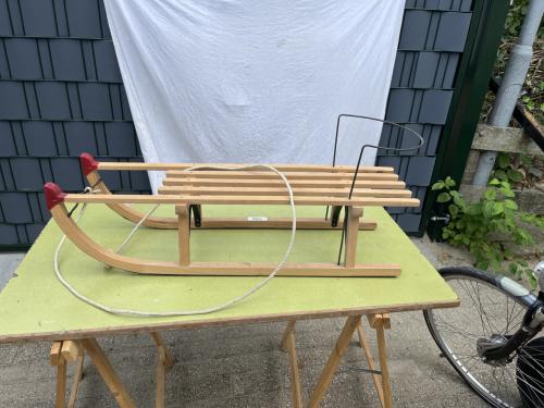 Slee hout met rugleuning