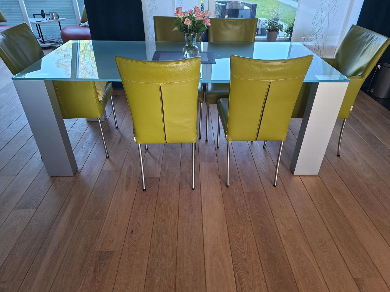 Set van 6 design eetkamerstoelen, merk creafort