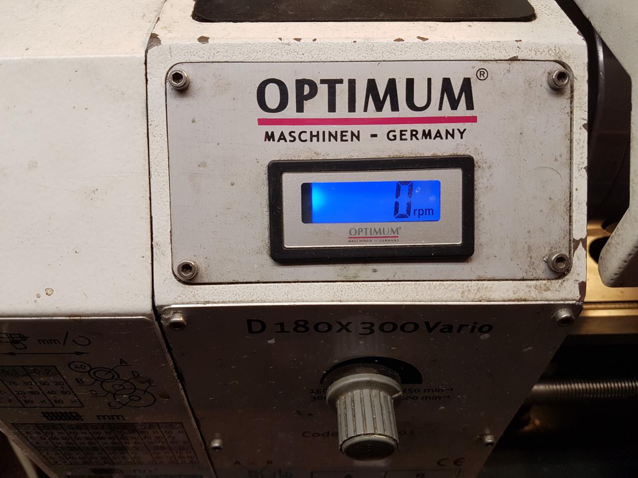 Optimum D180 x 300 Vario draaibank
