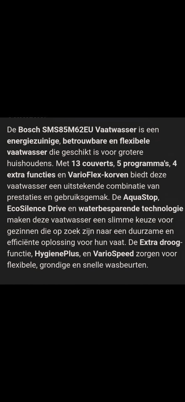 Bosch Vaatwasser