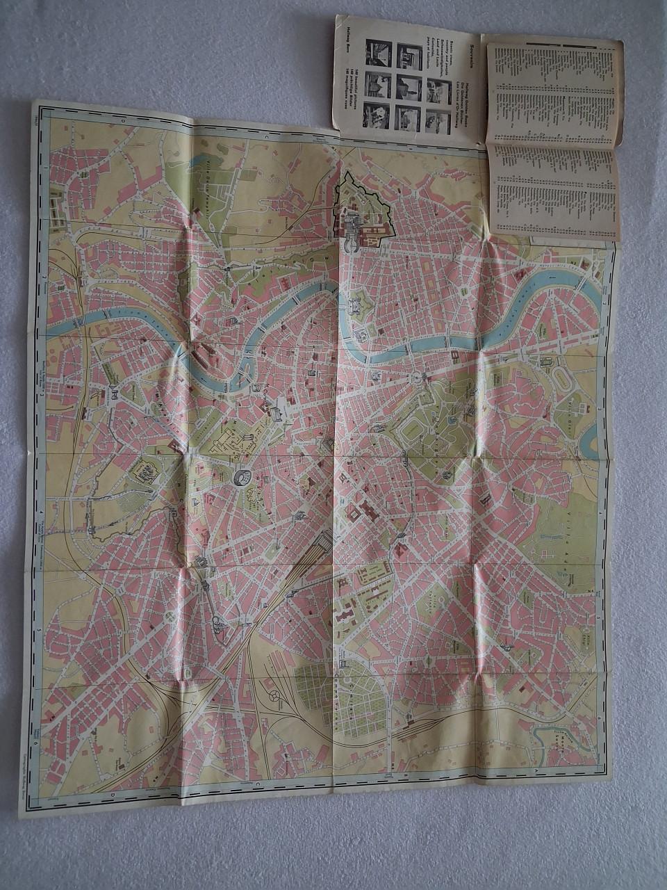 HALLWEG stadsplattegrond Rome ca 1960