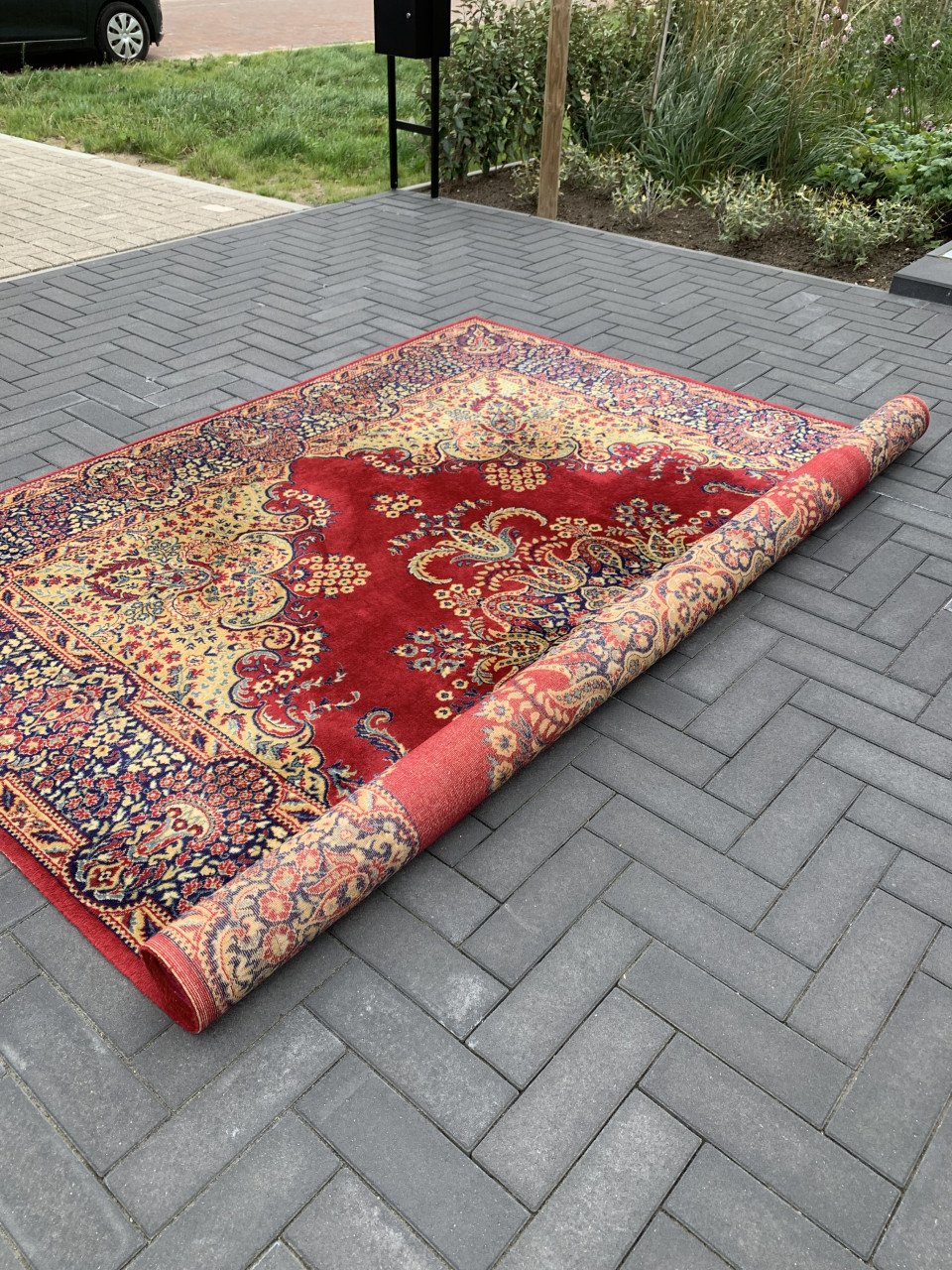 ❣️Prachtig Groot Sfeervol Vintage Vloerkleed van Zuiver Scheerwol ❣️
