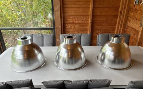 Industriele aluminium lampenkappen