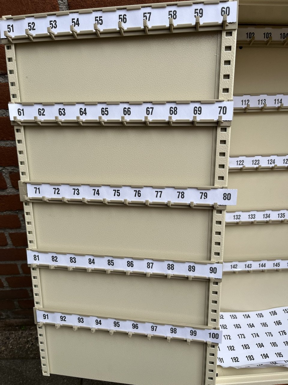Grote sleutelkast.