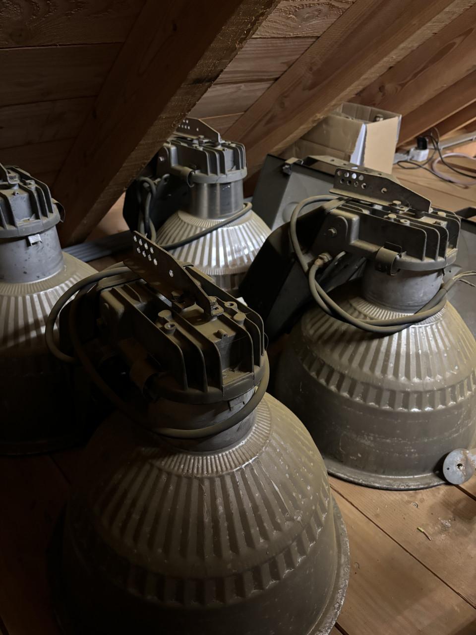 Industrielampen 20 euro per stuk