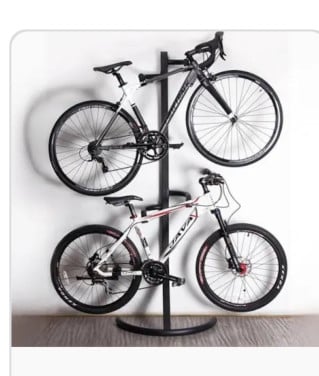 Fietsenrek voor 2 fietsen in de garage