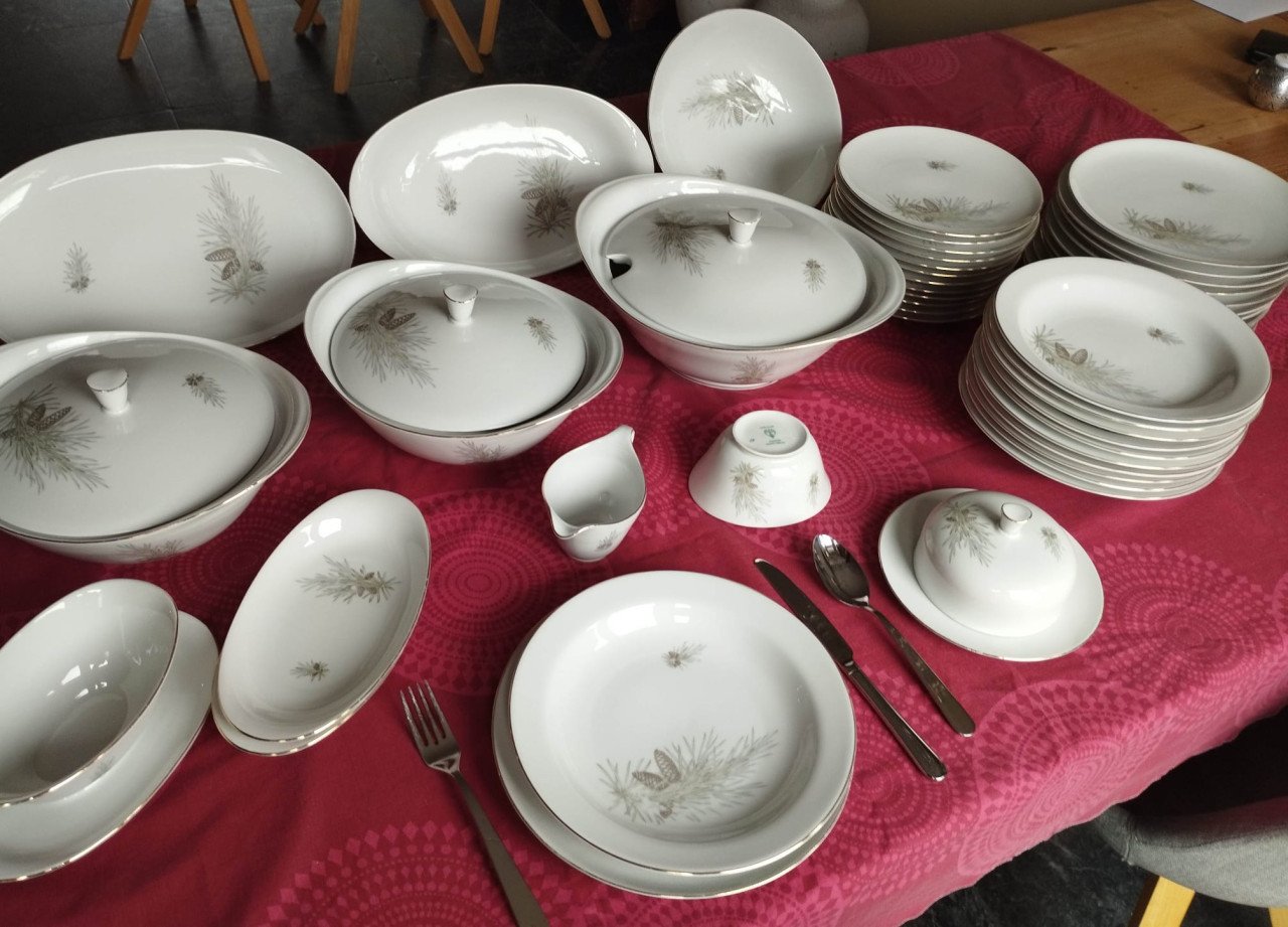 'Unique' porseleinen servies set