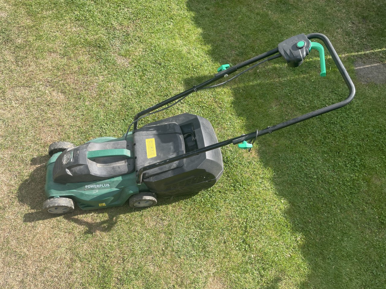 Elektrische grasmaaier met opvangbak