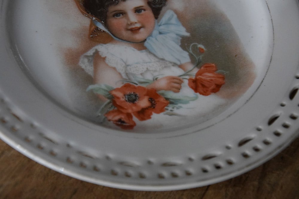 Opengewerkt schaaltje / bordje nostalgisch