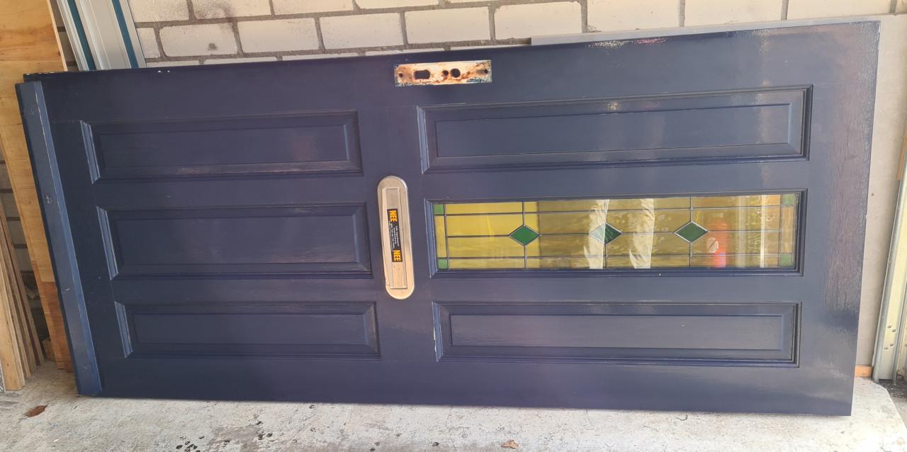 Merbau voordeur 209x92,5 cm zware degelijke kwaliteit