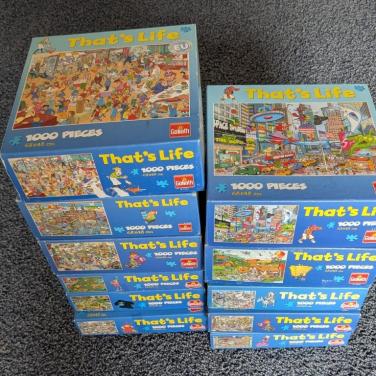 Puzzels That's Life 10x 1000 stukjes
