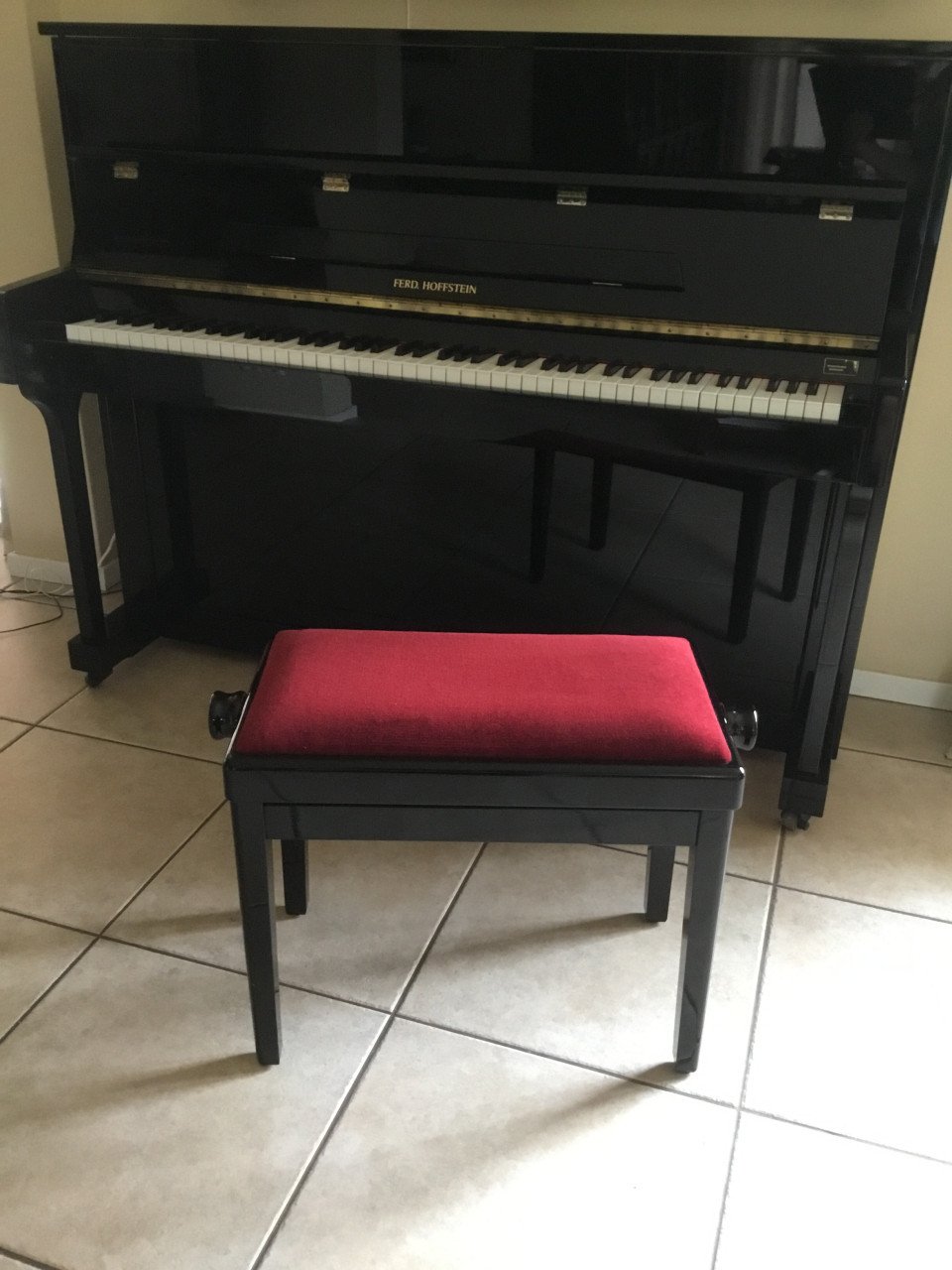 Zeer goed onderhouden Ferd. Hoffstein piano