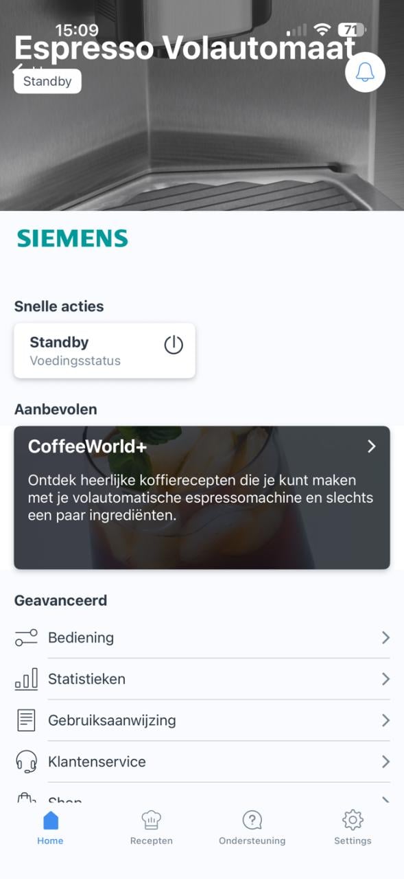 Koffiemachine siemens SQ9 plus connect