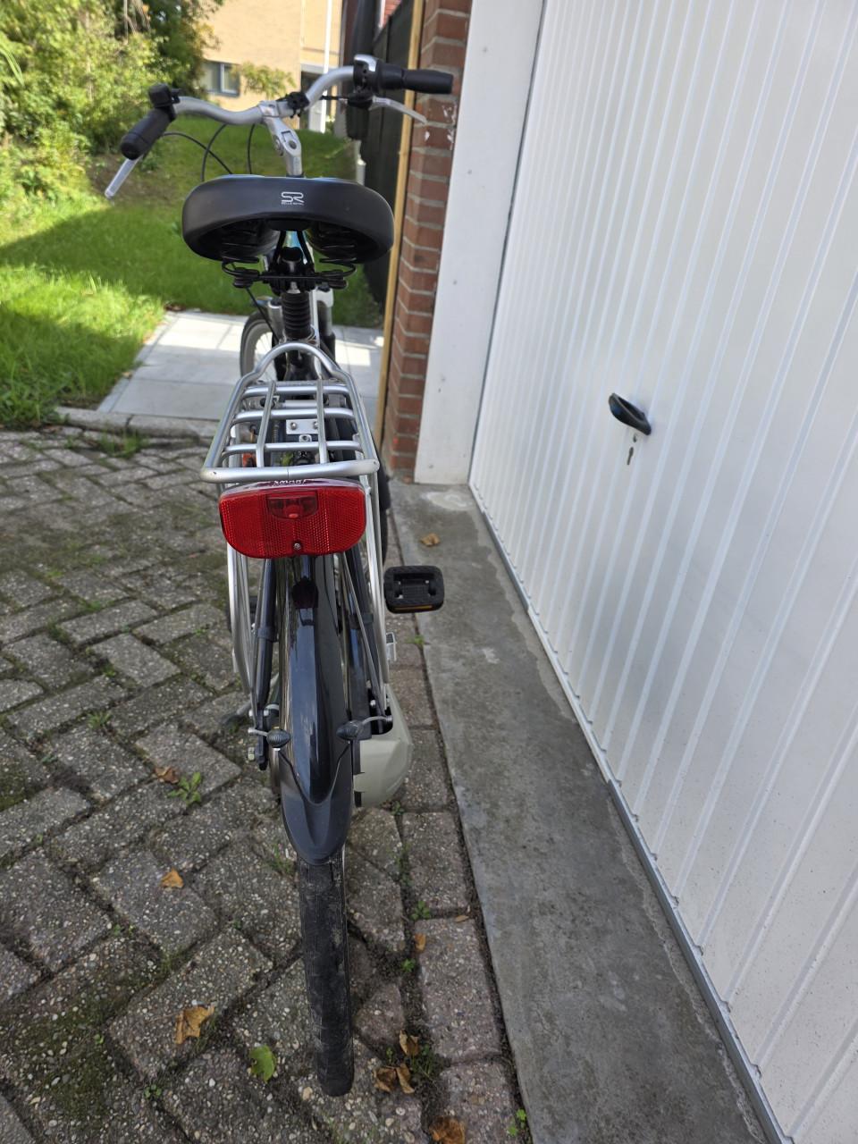 Heren fiets kleur zwart/wit