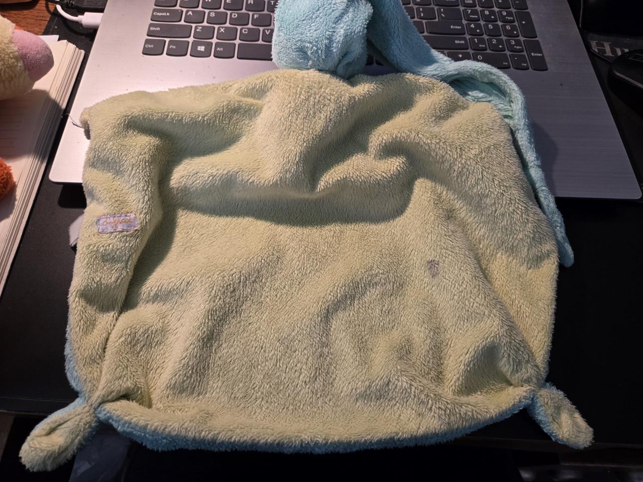 Difrax softdoek klein limegroen + mintgroen ca. 33 cm