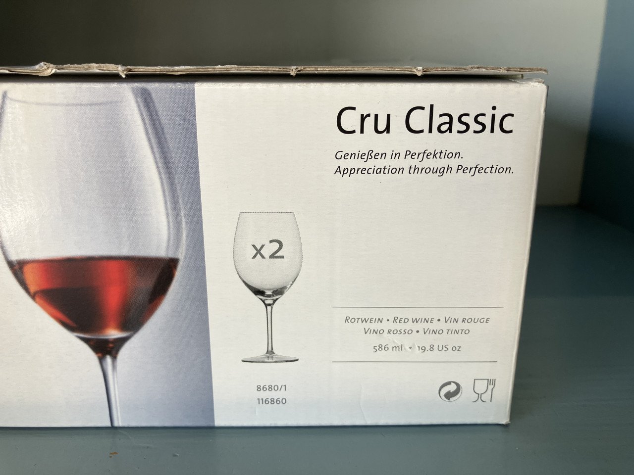 Schott Zwiesel Cru Classic set van 2 rode wijn glazen