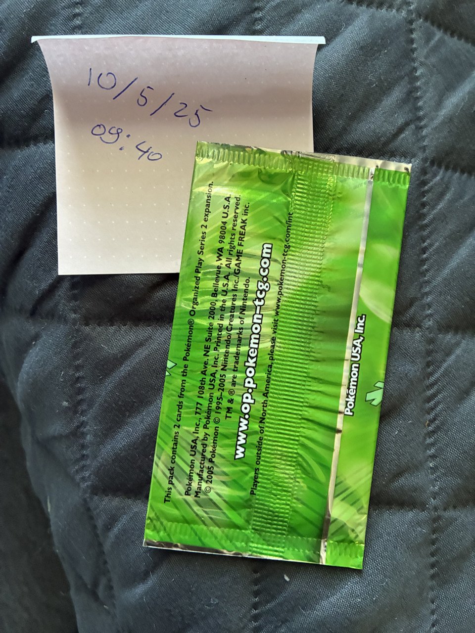Sealed packs
