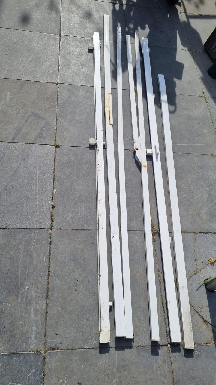 Afdakje maken? aluminium profielen en planken te koop