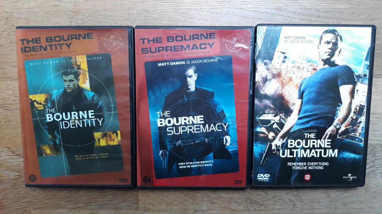 ORIGINELE ACTIETRILOGIE: The Bourne Identity, Supremacy, Ultimatum